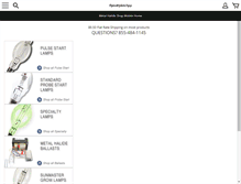 Tablet Screenshot of metalhalideshop.com